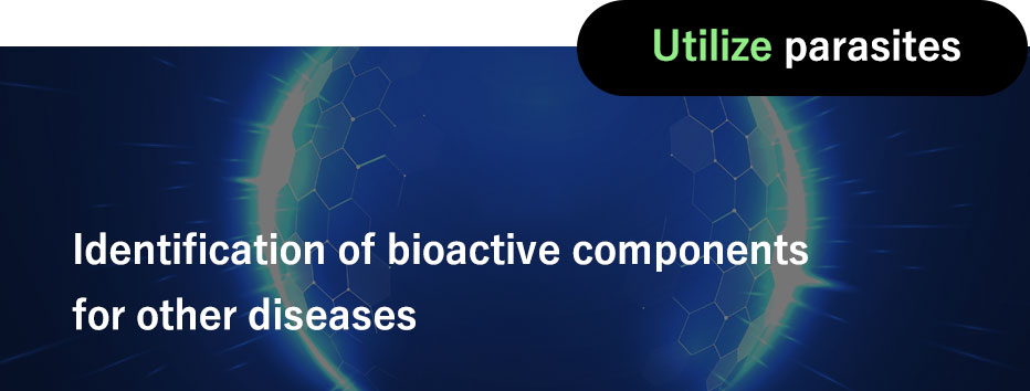 Utilize parasites / Identification of bioactive components for other diseases